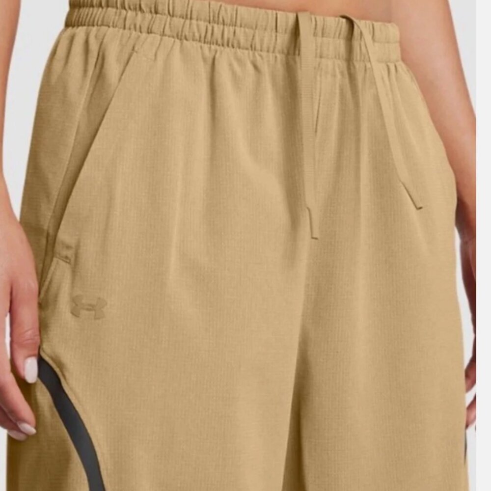 NWT Under Armour Unstoppable Vent Parachute Pants Camel Oversized - Picture 6 of 11
